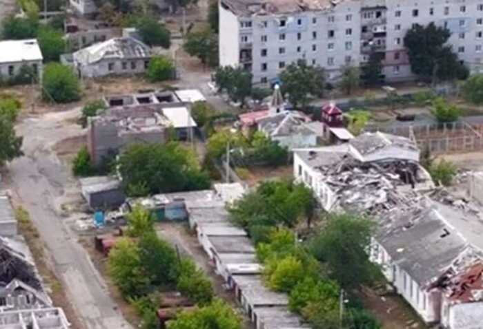 Сили оборони показали зруйноване російськими військами місто Лиман на Донеччині